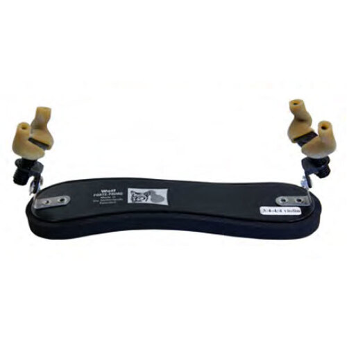 Wolf Forte Primo Black Violin Shoulder Rest (3/4 - 4/4) - Adjustable Height, Angle & Width, Flexible Backplate for Custom Ergonomics