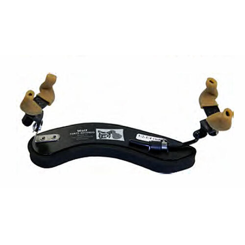Wolf Forte Secondo Adjustable Black Shoulder Rest for Violin (1/4 - 1/2)