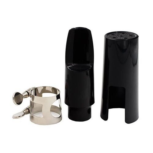 Soprano Sax Mouthpiece Kit with Nickel Ligature & Plastic Cap