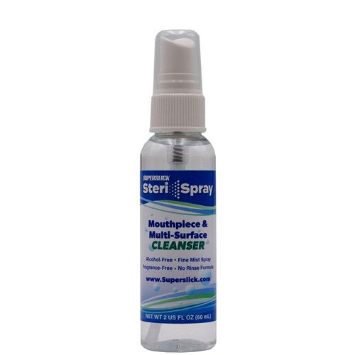 Superslick Steri-Spray Mouthpiece & Multi-Surface Cleanser 60ml with Fine Mist Sprayer