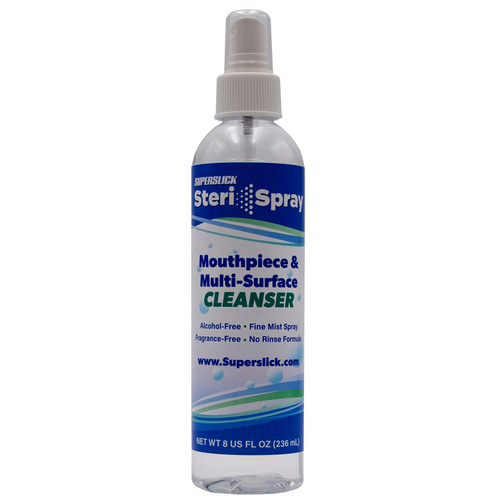 Superslick Steri-Spray Mouthpiece & Multi Surface Cleanser 236ml with Fine Mist Sprayer