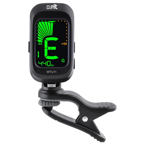 AMS Clip It Digital Tuner WTU11 with Backlit LCD Display and Piezo Sensor