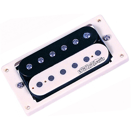 Wilkinson Zebra Double Coil Pickup - Black/White Bridge Position Electric Guitar Pickup