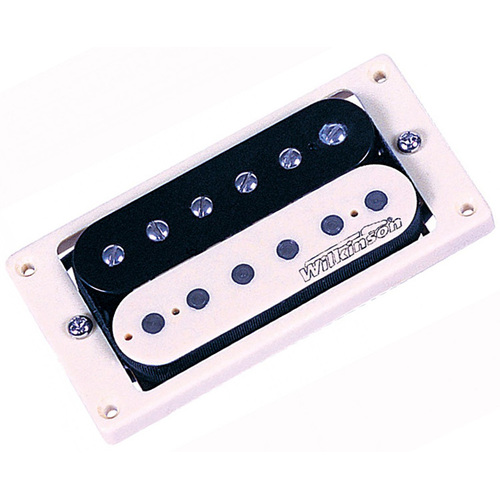 Wilkinson Zebra Double Coil Neck Pickup in Black/White for Electric Guitar