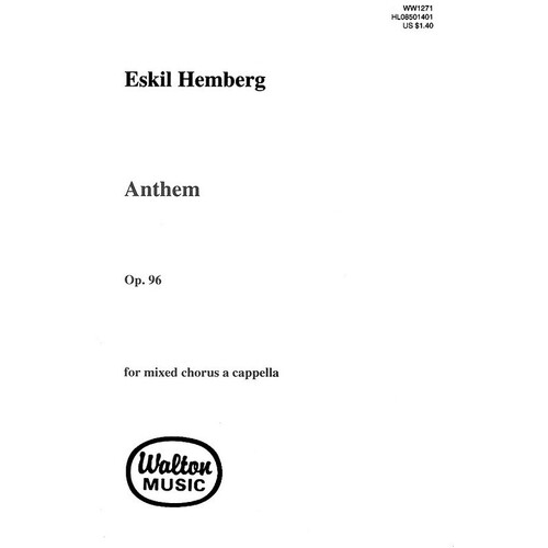 Anthem Op 96 SATB A Cappella (Octavo)