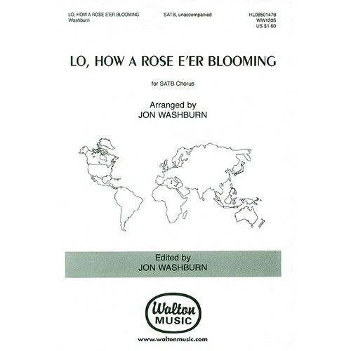 Lo How A Rose Eer Blooming SATB (Octavo)
