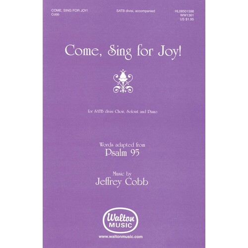 Come Sing For Joy! SATB Divisi (Octavo)