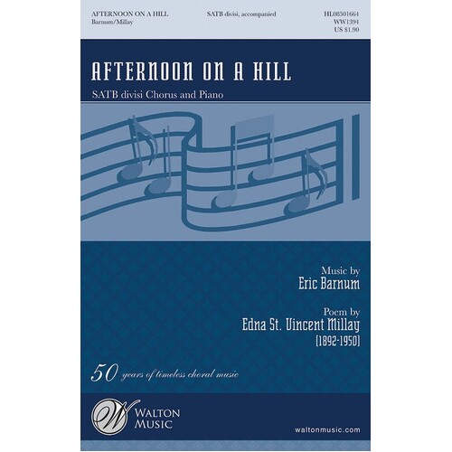 Afternoon On A Hill SATB (Octavo)