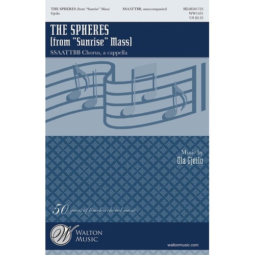 Spheres (From Sunrise Mass) SSAATTBB A Cappella (Octavo)