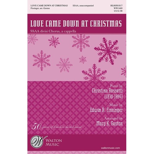 Love Came Down At Christmas ssAA (Octavo)