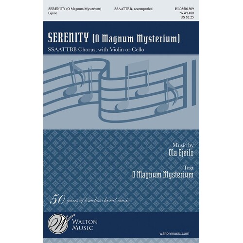 Serenity (O Magnum Mysterium) SSAATTBB (Octavo)