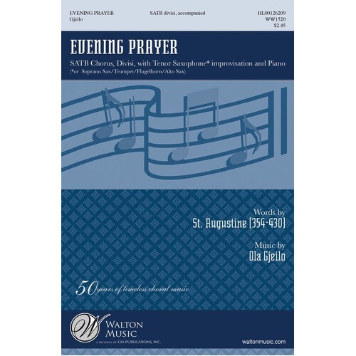 Evening Prayer SATB Divisi (Octavo)