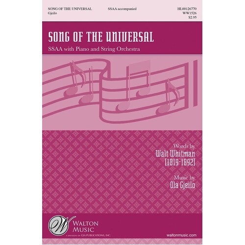 Song Of The Universal SSAA (Octavo)