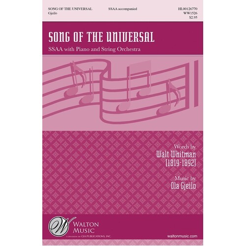 Song Of The Universal String Orch Score/Parts