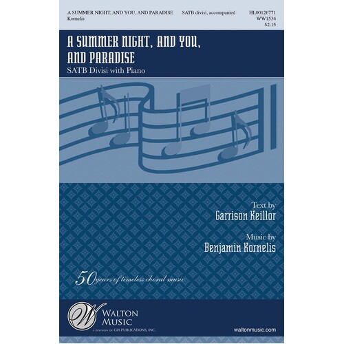 A Summer Night And You And Paradise SATB Divisi (Octavo)