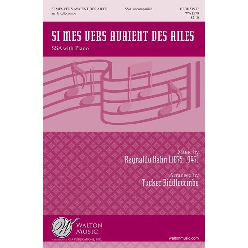 Si Mes Vers Avaient Des Ailes SSA