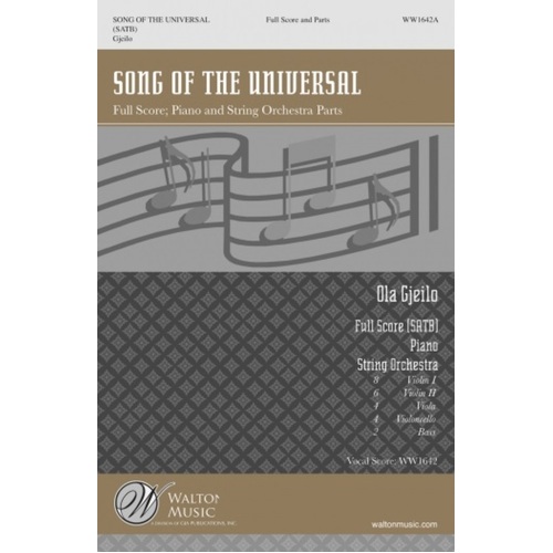 Song Of The Universal Orch Accomp Score/Parts