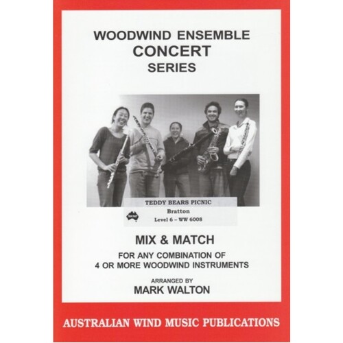 Teddy Bears Picnic Mix and Match 4 Or More Woodwind Instrument (Music Score/Parts)
