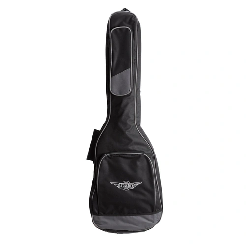 Crossfire Standard Padded Electric Guitar Gig Bag - Black, Heavy Duty Nylon, Extra Thick Padding, 2 Accessory Pockets, Backpack Straps
