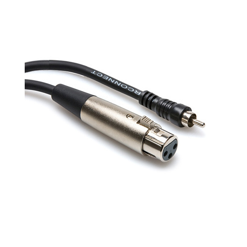 Hosa Unbalanced Interconnect, XLR3F to RCA, 5 ft