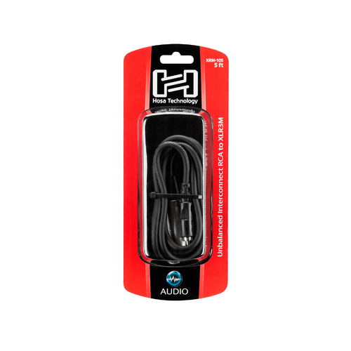 Hosa Unbalanced Interconnect, RCA to XLR3M, 5 ft