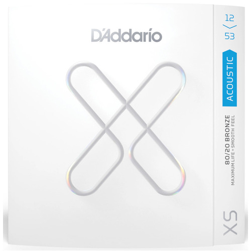 D'addario XS 80/20 Acoustic 3-Pack Coated Strings 12-53