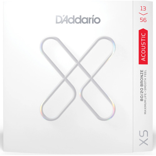 D'addario XS 80/20 Acoustic 3-Pack Coated Strings 13-56