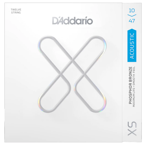 D’addario XSAPB1047-12 Acoustic Guitar Strings 12-String XS Phosphor Bronze 10–47 Extra Light