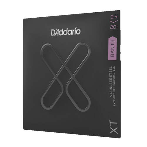 D'Addario XTJ09520 Banjo Strings XT 9.5-20 Custom Light