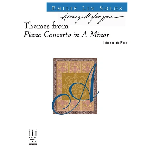 Themes from Piano Concerto in A Minor by Edvard Grieg, Arranged by Emilie Lin, FJH Music Company, Piano, 1 Page
