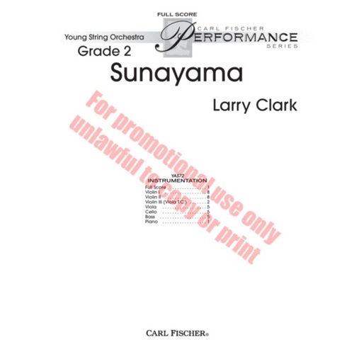 Sunayama String Orchestra Score/Parts 