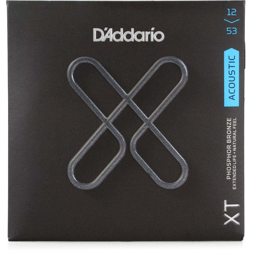 D'Addario XT Phosphor Bronze Acoustic Guitar Strings 12-53 Light