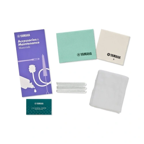 Yamaha Flute Maintenance Kit with Tone Hole Cleaner, Pad Paper, Gauze Polish, Silver Polish Cloths