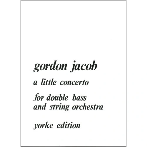 Jacob: Little Concerto for Double Bass and Piano