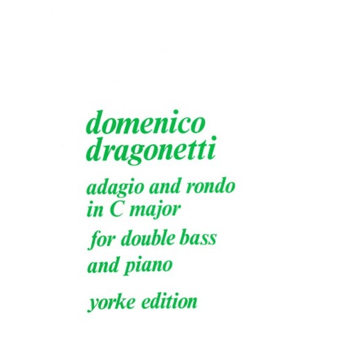 Adagio And Rondo C Double Bass/Piano (Softcover Book)