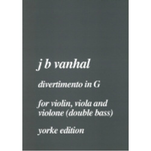 Divertimento G Violin Viola Double Bass Score/Parts (Set of Parts)