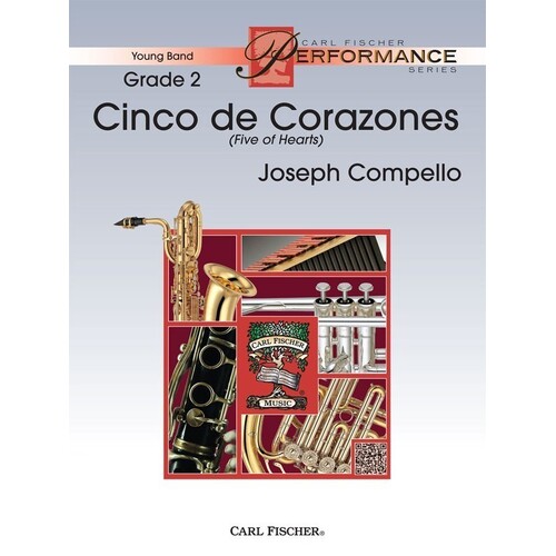 Cinco De Corazones Concert Band 2 Score/Parts