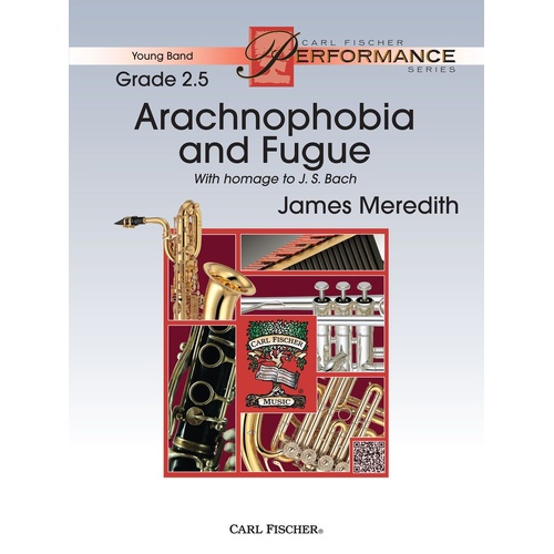 Arachnophobia and Fugue Concert Band Sheet Music Gr 2.5 by Meredith James