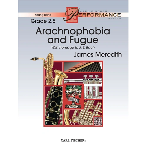 Arachnophobia and Fugue Concert Band Sheet Music Gr 2.5 by Meredith James