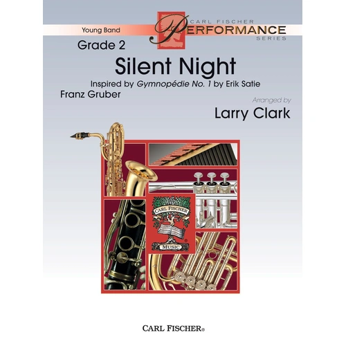 Silent Night for Concert Band by Larry Clark, Grade 1 Sheet Music