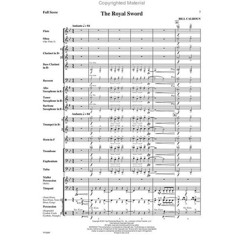 Royal Sword Concert Band 2 Score Only
