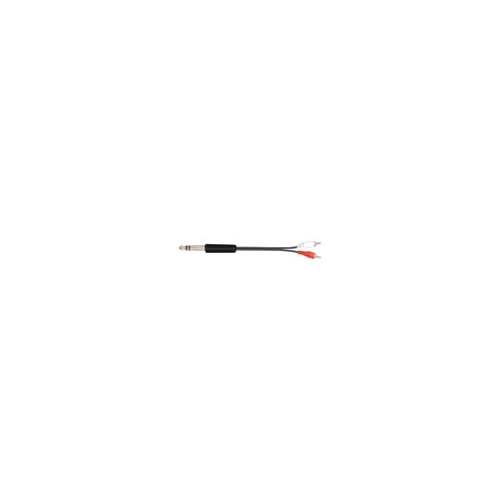 AMS YSM3 010 Ft 6.3 Stereo To 2 Rca Male Cable