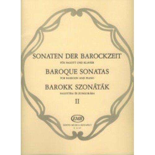 Baroque Sonatas Book 2 bassoon/Piano 