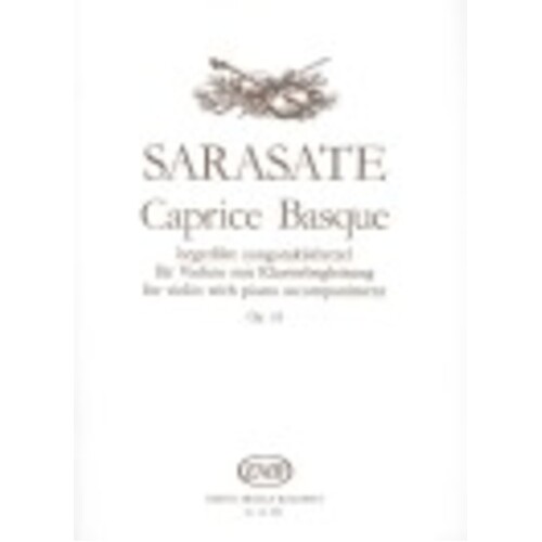 Caprice Basque Op 24 Violin Piano 