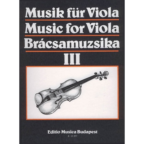 Music For Viola Volume 3