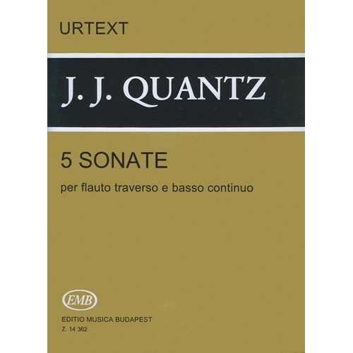 Sonatas 5 Flute Piano 