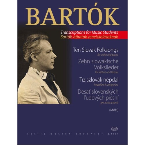10 Slovak Folk Songs Arr Mozi Violin Piano 