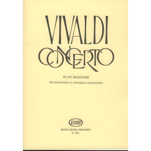 Vivaldi - Concerto D Mandolin Or Guitar/Piano (Softcover Book)