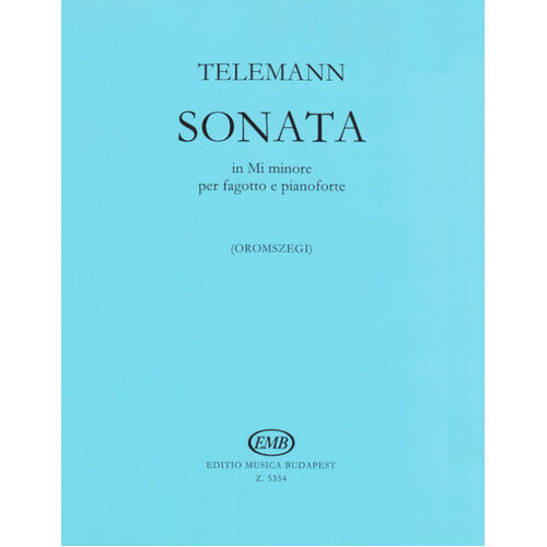 Sonata E Min Bassoon Piano 