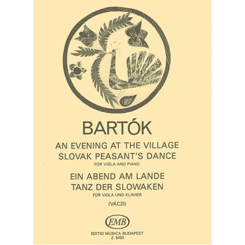 Evening In The Village And Slovak Peasants Dance 